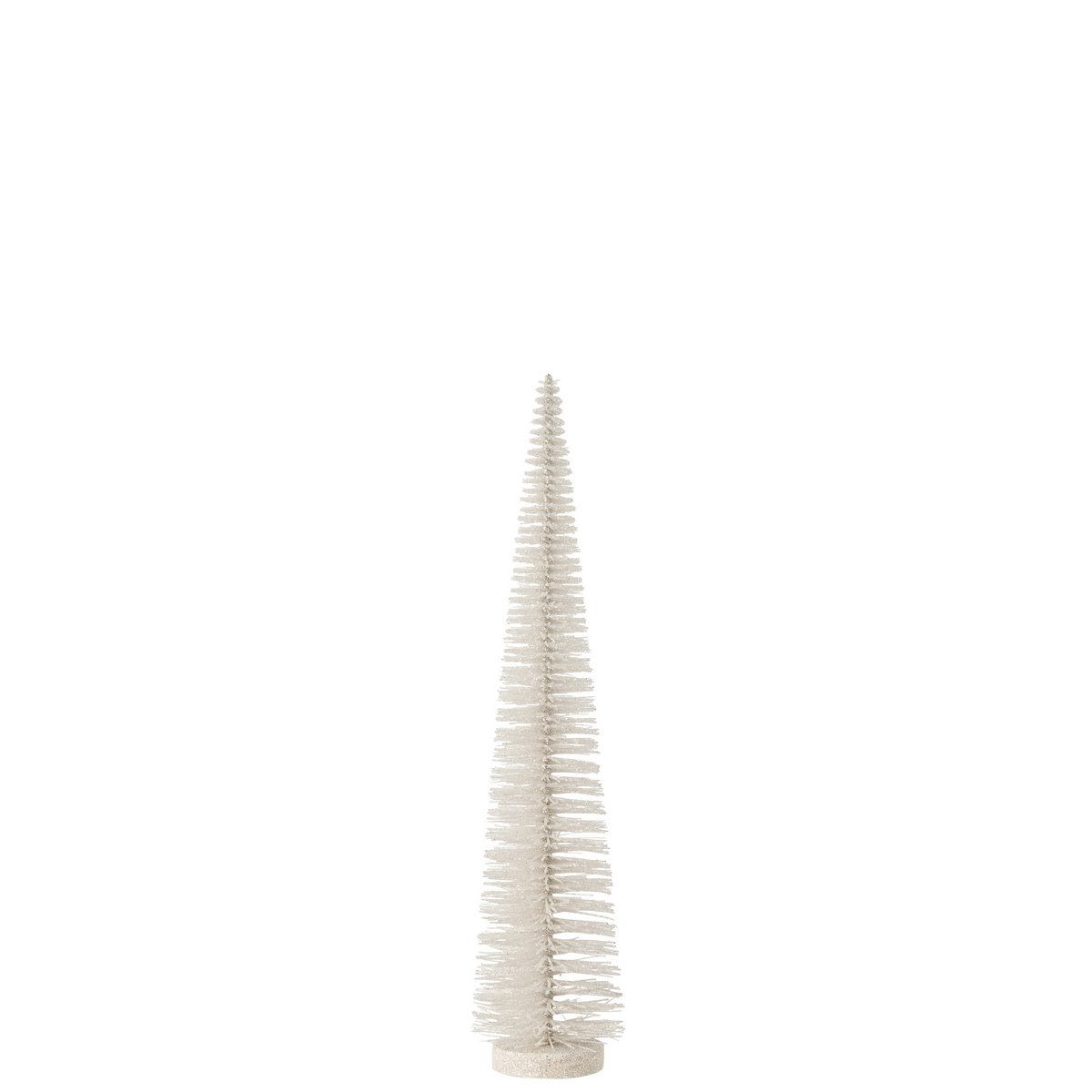 Arbre de Noël J-Line en plastique blanc avec paillettes, hauteur 39 cm