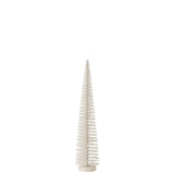 Arbre de Noël J-Line en plastique blanc avec paillettes, hauteur 39 cm