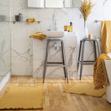 Tapis de bain uni Elly Bronze 54 x 110