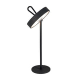 Lampe de table de batterie LED magnétiquement "Ella" pour l'extérieur et à l'intérieur, en métal et en plastique en noir, 35 cm de haut