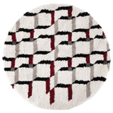 Tapis Erika Neige diamètre 160 cm