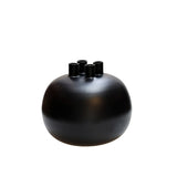 Bougeoir Valdes noir Ø25 cm - Design sphérique élégant