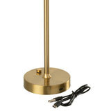 Vue latérale de la lampe de table J-Line Noé en métal