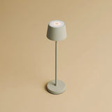 Lot de 8 lampes de table rechargeables grises avec station de recharge