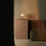 Lampe de table rechargeable en bois marron clair Tommy