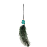 Détail du pendentif J-Line Plume + Stone - Design chic en plumes