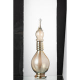 Vase J-Line en verre beige, détail de la texture du verre