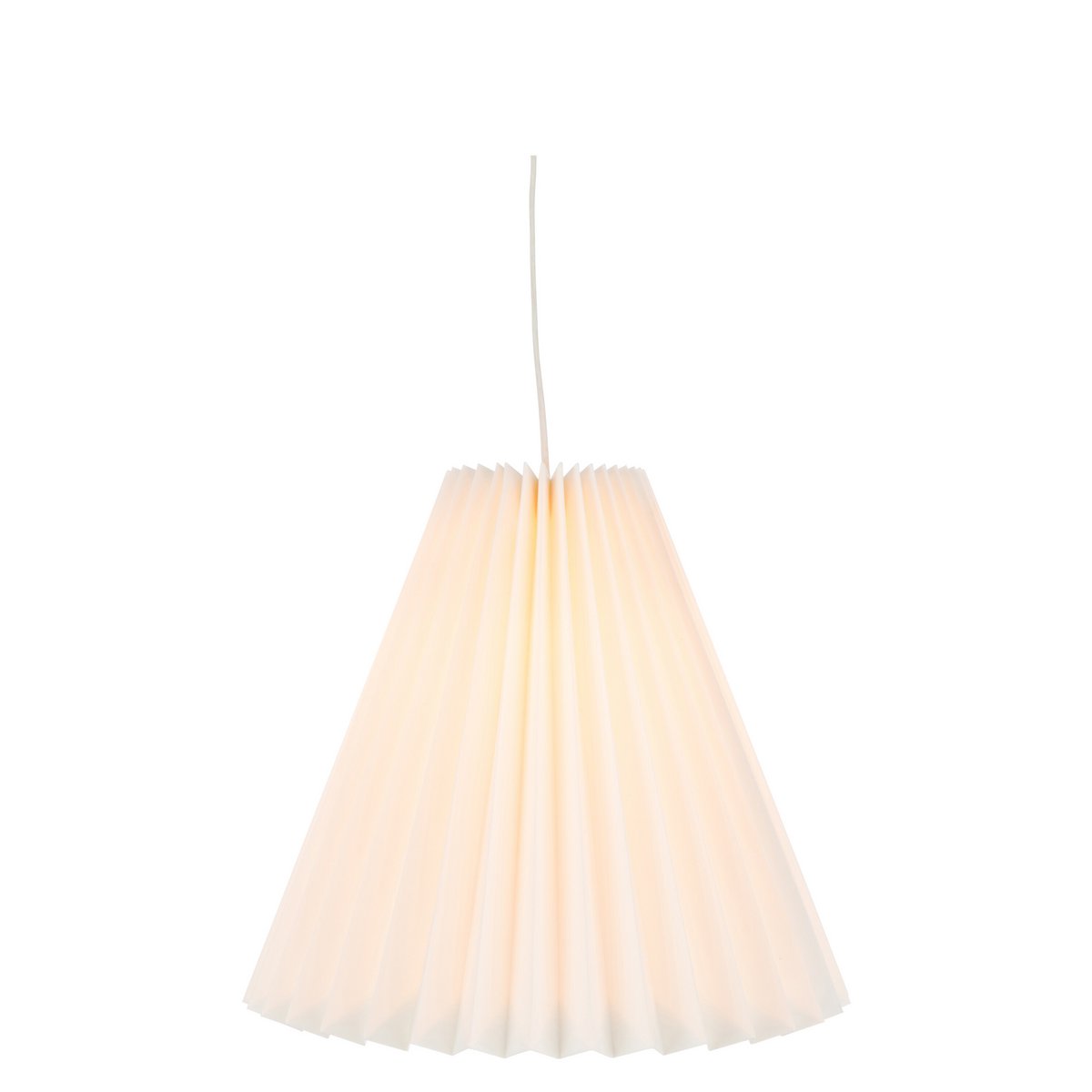 Lampe J-Line en papier blanc sur fond neutre