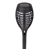 5 coffre-bas de terre LED Set "Torche" 45 cm en plastique gris, avec LED intégrée, lumière solaire pour l'extérieur