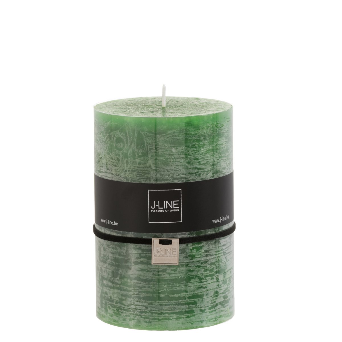 Bougie cylindrique J-Line, mise en scène dans un salon contemporain