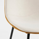 Chaise de salle à manger Tallos Blanc cassé