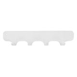 Gorillz Rounded Four Industrial Wall Coat Rack 4 Coat Rack Hooks - Blanc