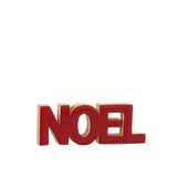 Décoration Noël J-Line en bois rouge, élégante et moderne