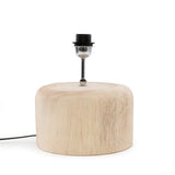 Pied de lampe en bois de teck naturel avec finition élégante