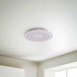 Plafond LED "Mirel" Ø 50 cm, 6 cm de haut, métal et plastique en blancs, LED intégrés, 2400 lm, dimmable, fonction CCT 3000-6500 K, changement de couleur RVB