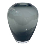 Vase noué en verre gris anthracite