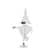 Figurine J-Line Sapin du Père Noël sur une table, ambiance festive.