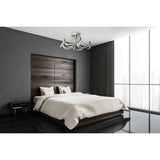 LED Plafond Lampe "Festival" Ø 60 cm, Nickel Matt en métal et plastique, fermement construite - LEDS, ÉCLAIR