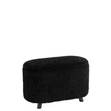 Pouf J-Line Storage Teddy avec rangement, angle latéral