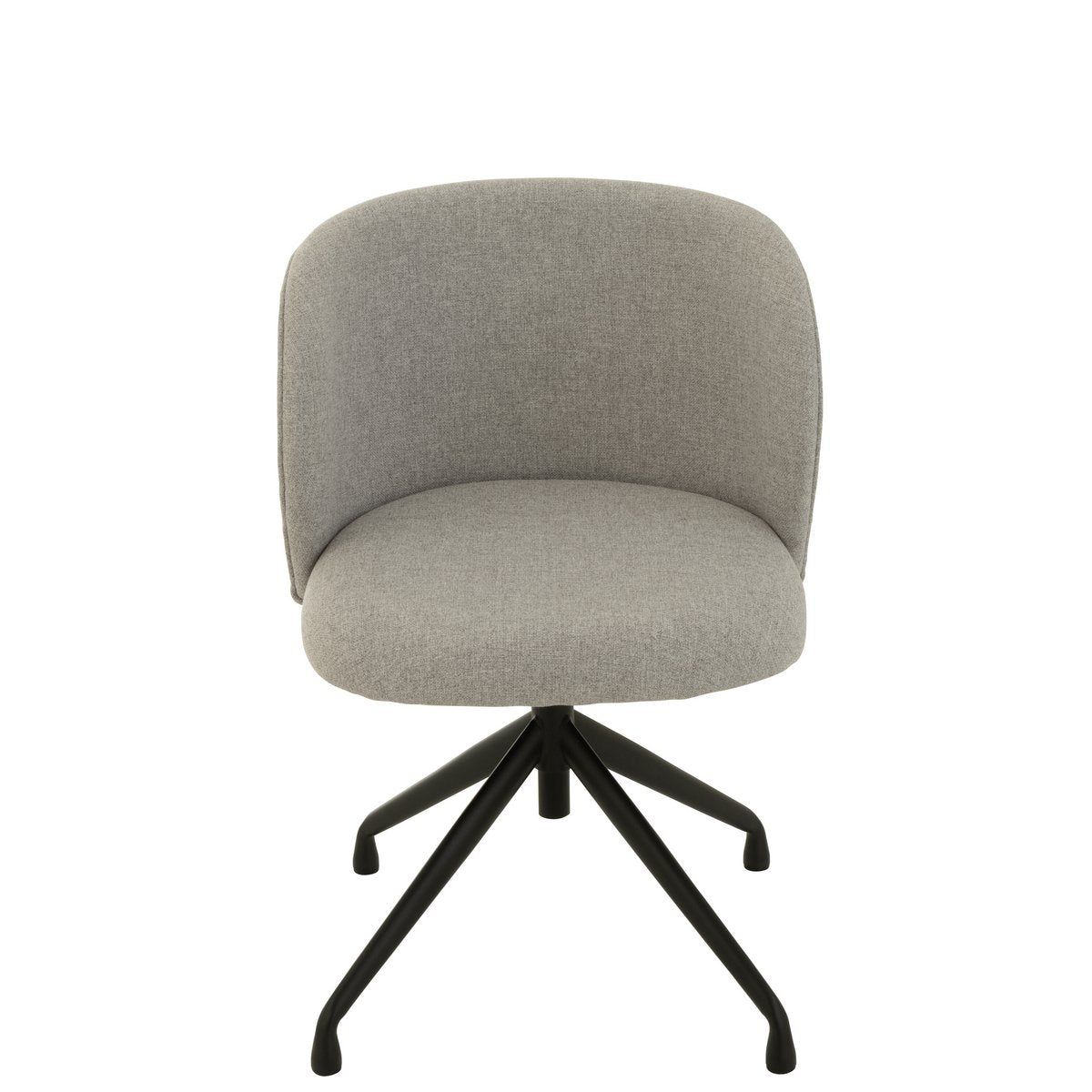 Chaise J-Line Turn/Up/Down en lin gris vue de face