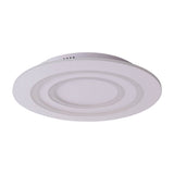 Plafond LED "Mirel" Ø 50 cm, 6 cm de haut, métal et plastique en blancs, LED intégrés, 2400 lm, dimmable, fonction CCT 3000-6500 K, changement de couleur RVB