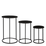 Ensemble de tables d'appoint Quinty Noir - vue générale