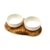 Station d'alimentation RUSTY 2x bol en porcelaine 0,4 litres
