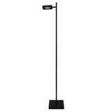 Lampe debout à batterie LED "Lupa", 135 cm de haut, en aluminium noir et plastique, LED intégrée, 2400 lm, dimmable, fonction CCT, 3000-6500 K, changeur de lumière RGB
