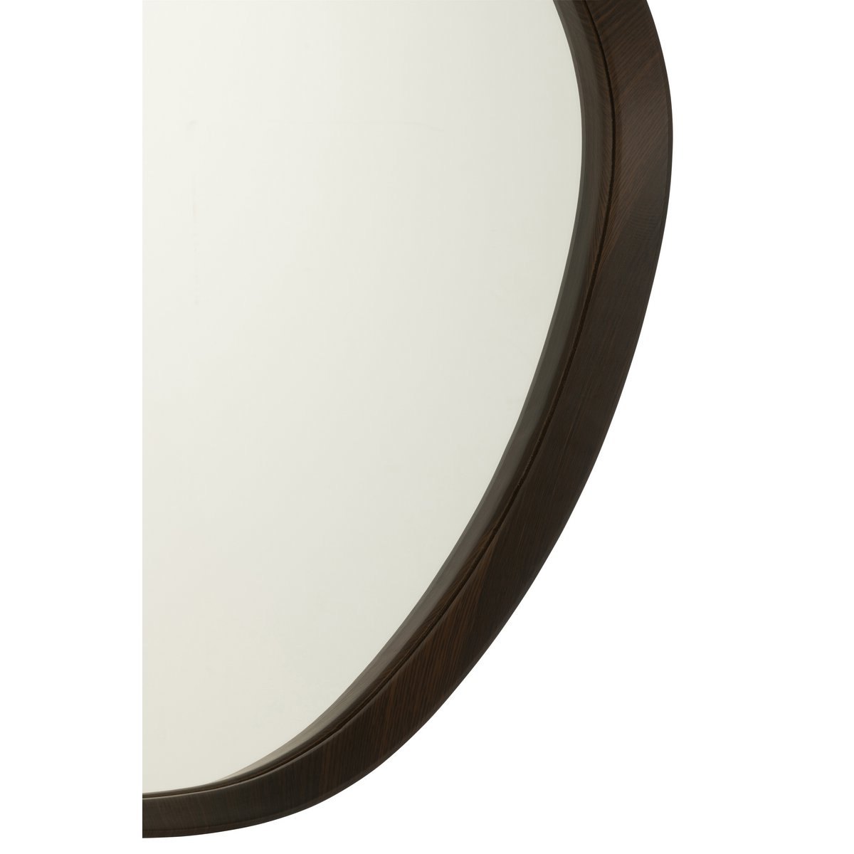 Détail du miroir J-Line montrant la finition en verre