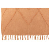 Plaid Kwastjes J-Line en coton corail, vue générale