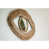 Le Miroir Yeux en Raphia - Naturel - M