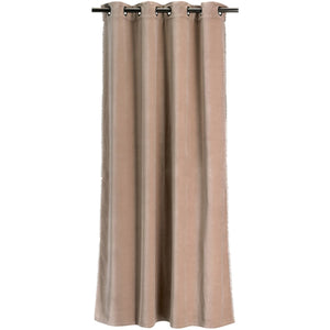 Rideau uni Fara Taupe 135 x 280
