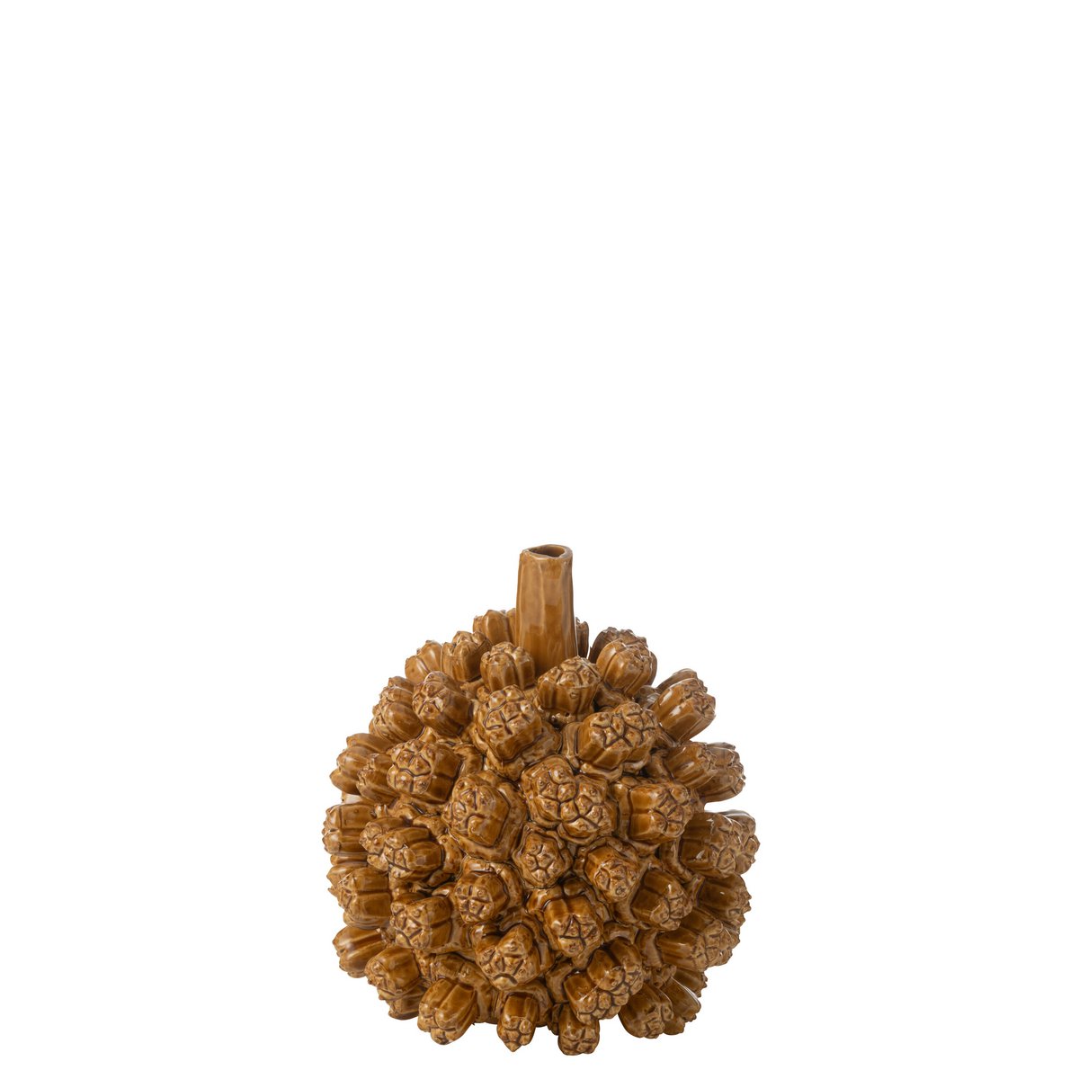 Vase Saki en céramique jaune - design moderne et élégant