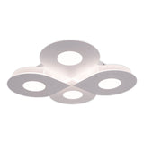Plafond LED "SMILLA" blanc, 50 x 50 cm, 8 cm, métal et plastique, LED intégrés, 2400 lm, dimmable, fonction CCT 3000-6 500 K, fonction de veilleuse de nuit.