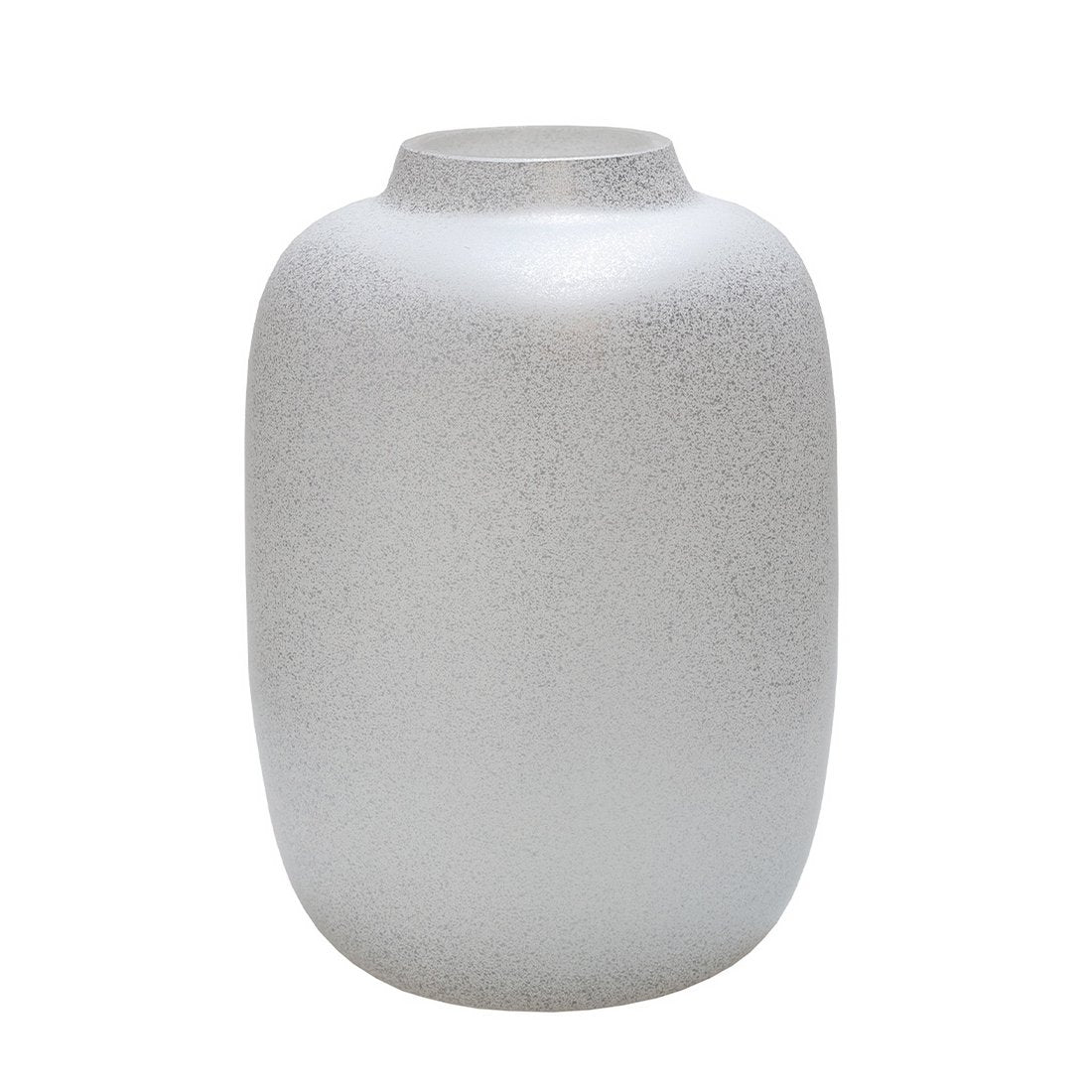 Vase Artic Sparkle Silver - Finition pailletée argentée et design élégant.