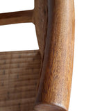 Chaises de salle à manger lot de 2 chaise en rotin avec accoudoirs tabac Perth chaise en osier fauteuil en rotin