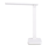 Lampe de table à LED "moteur" blanc, métal et plastique, 38 cm de haut, dimmable, changeur de couleur CCT