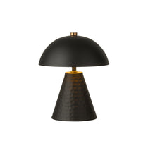 Lampe de table J-Line Mushroom - vue avant avec lumière allumée