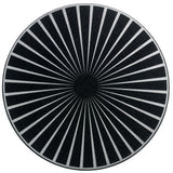 Set de table feutre Raini Noir/argent diamétre 40 cm