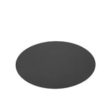 Set de table rond noir J-Line en plastique, design moderne