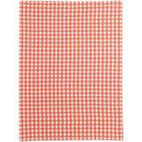 Torchon recyclé Vichy Pêche 50 x 70