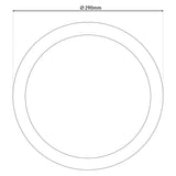 LED PLADIER LAX "BONUS" Ø29 cm, installation et structure de lampe fonctionnelle possibles, lampe de plafond en métal et en plastique en blanc, avec des LED fermement installées, y compris le changeur de couleur CCT