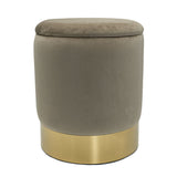 Tabouret en velours tabouret de décoration et tabouret de velours de décof avec espace de stockage u.