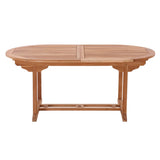 Vue de dessus de la table de jardin extensible