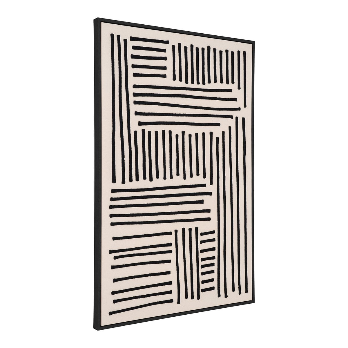 Tableau Lipari accroché dans un salon moderne, mettant en valeur son style contemporain