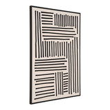 Tableau Lipari accroché dans un salon moderne, mettant en valeur son style contemporain