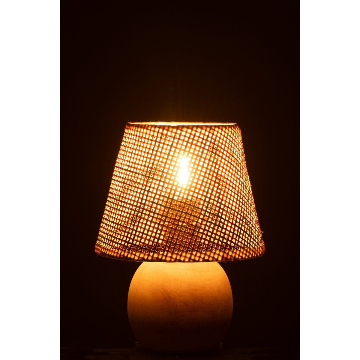 Vue latérale de la lampe J-Line sur une table