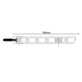 La LED "Stripe" extérieure 500 cm, 24 watts, blanc chaud, avec changeur de couleur, dimmable, y compris la télécommande et les accessoires