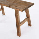 Vue latérale du banc Bold Marron, soulignant son design élégant