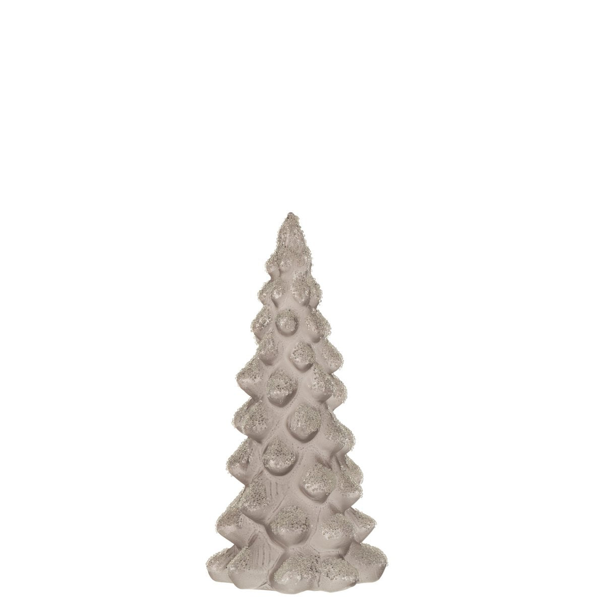 Détail du Sapin de Noël Sucre en verre gris - design élégant